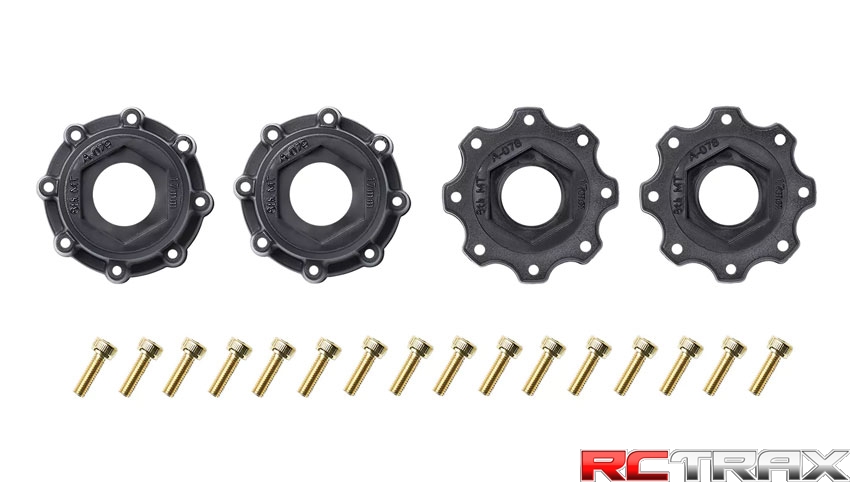 Koła LR-T3354SB Louise RC MFT MT-UPHILL speed 1-8 Monster Truck Tire Set z hexem na 0 i 1/2 offset