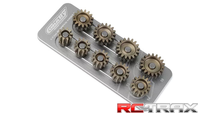 Team Corally - Pinion Caddy M1.0 - 9 Pinions - organizer / uchwyt na zębatki wał 5mm