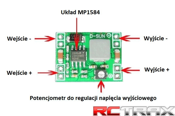 Przetwornica Step-Down reg. 0,8V-20V 3A