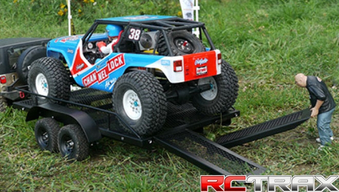 Przyczepa duża Xtra Speed 1/10 Heavy Duty Truck and Car Trailer