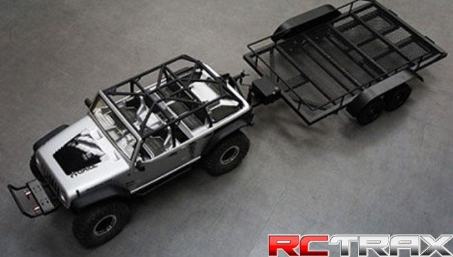 Przyczepa duża Xtra Speed 1/10 Heavy Duty Truck and Car Trailer