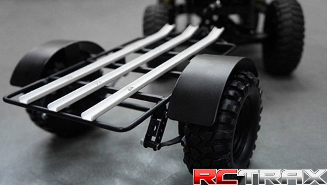 Przyczepa metalowa Yeah Racing 1/10 Scale Leaf Sprung Steel Trailer