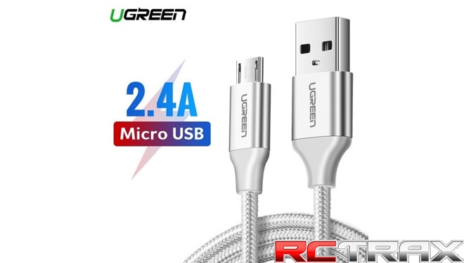 Kabel micro USB UGREEN QC 3.0 2.4A 1m (biały)