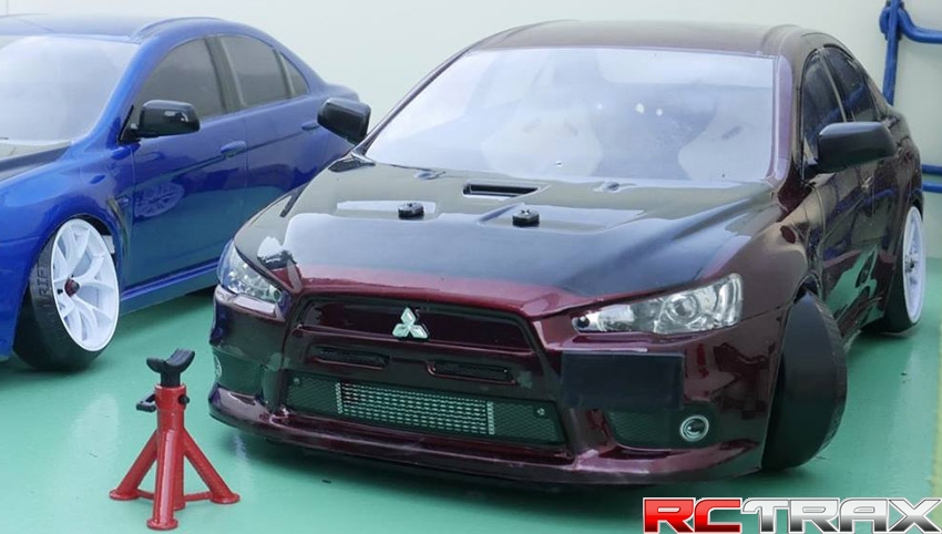Killer Body 48001 Mitsubishi Lancer Evolution X przeźroczysta karoseria 190mm