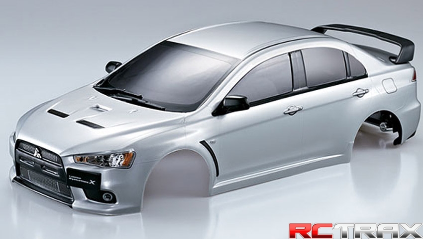 Killer Body 48001 Mitsubishi Lancer Evolution X przeźroczysta karoseria 190mm