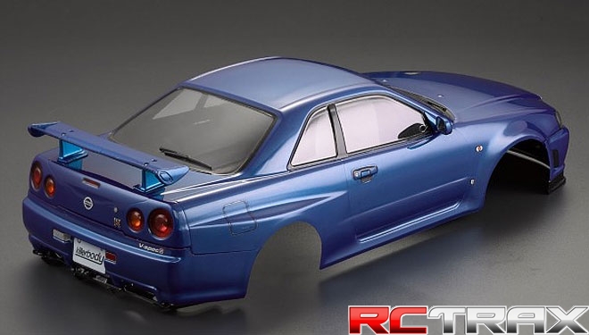 Killerbody KB48716 Nissan Skyline R34 195mm karoseria pomalowana niebieska