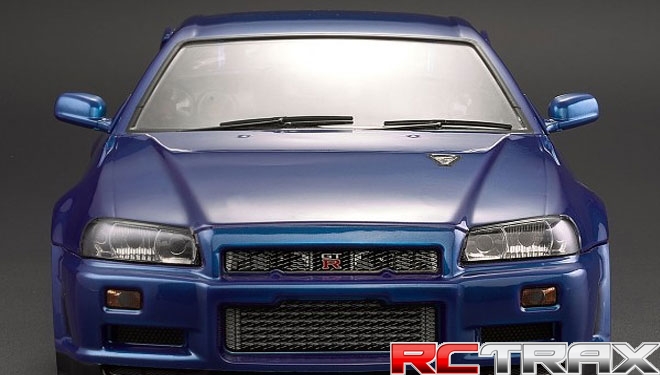 Killerbody KB48716 Nissan Skyline R34 195mm karoseria pomalowana niebieska