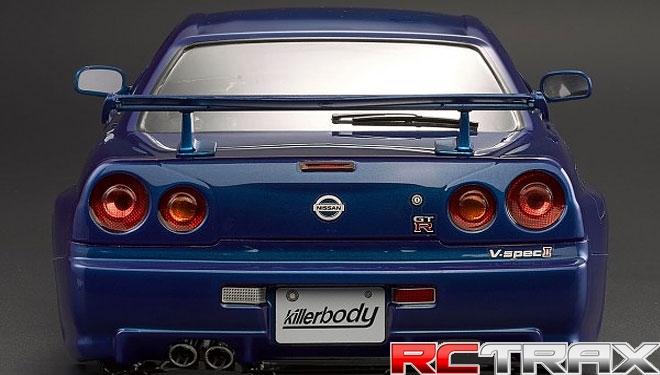 Killerbody KB48716 Nissan Skyline R34 195mm karoseria pomalowana niebieska