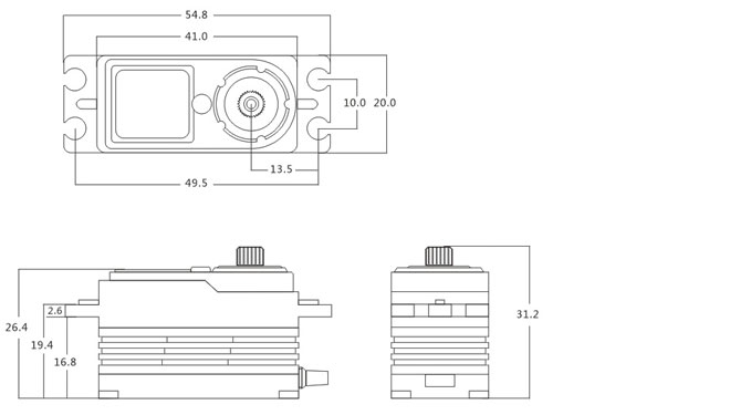 25T SRT BH615S SSR HV Brushless Digital Serwo