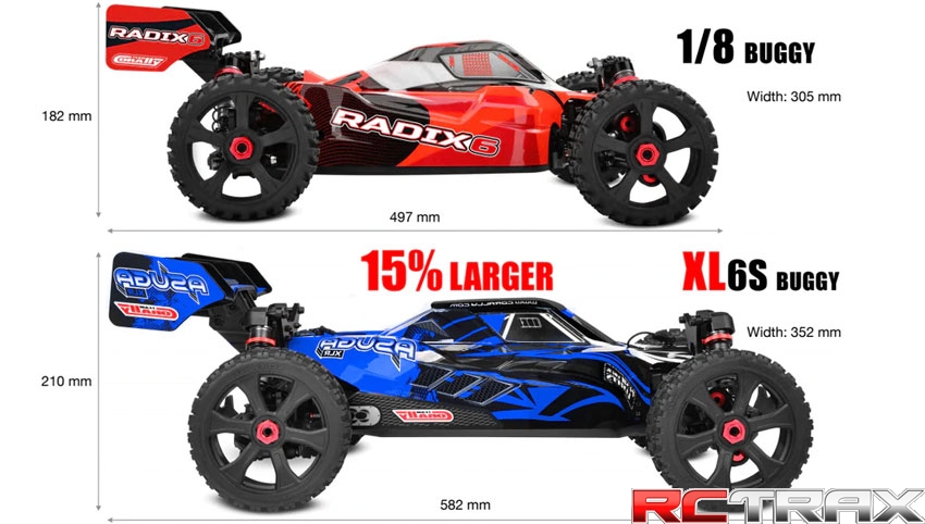 ASUGA Team Corally XLR 6S BUGGY 4WD RTR czerwony