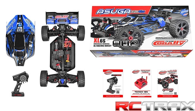 Team Corally ASUGA XLR 6S BUGGY 4WD bez elektroniki - blue