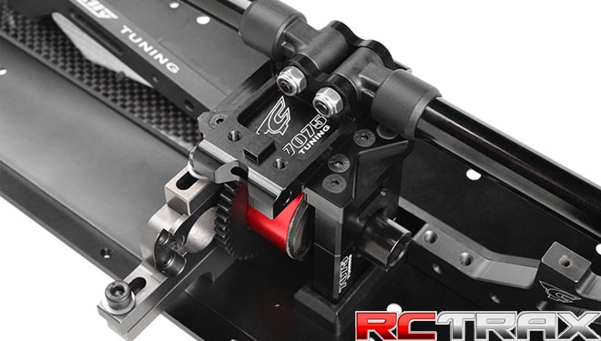 Team Corally C-00180-829 Center Diff Plate Chassis Brace Holder Swiss Made 7075 T6 Black Made in Italy 1 pc