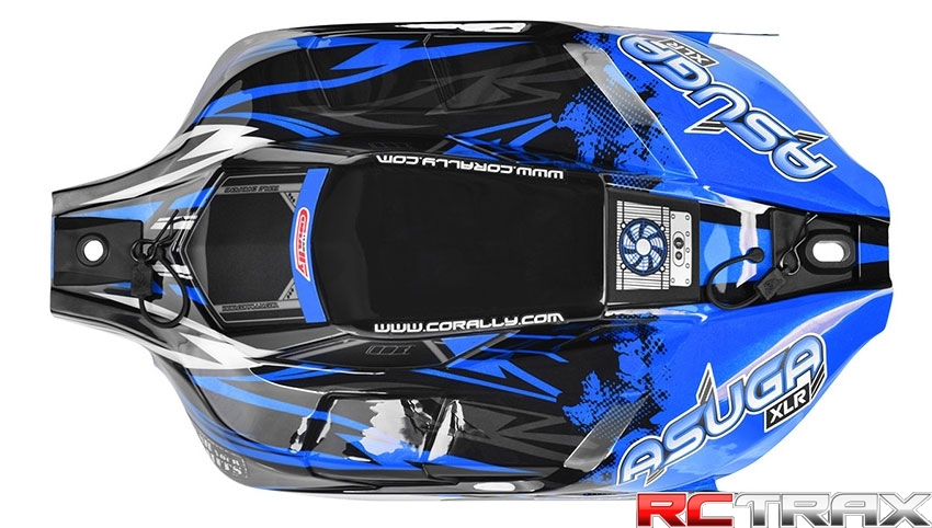 Team Corally C-00180-857-B Karoseria pomalowana Asuga ASUGA XLR - Painted BLUE