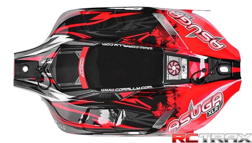 Team Corally C-00180-857-R Karoseria pomalowana Asuga ASUGA XLR - Painted RED