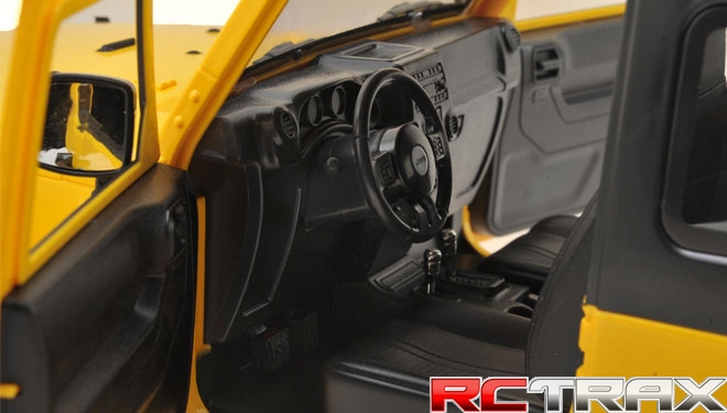 TEAM RAFFEE karoseria 1/10 Wrangler Body for RC Crawler Hard Top (Wheelbase 270mm)