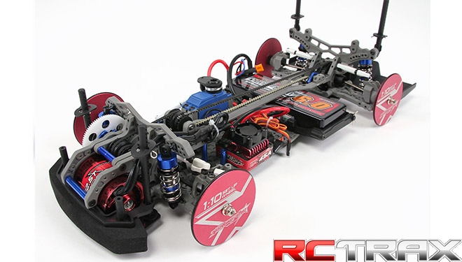 TrackStar 1/10 Touring Car Set-up Wheel Set 4 pcs