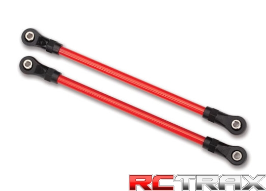 TRAXXAS 8145R Suspension links, rear lower, red (2) (5x115mm, powder coated steel) (assembled with hollow balls) (for use with #8140R TRX-4® Long Arm Lift Kit)
