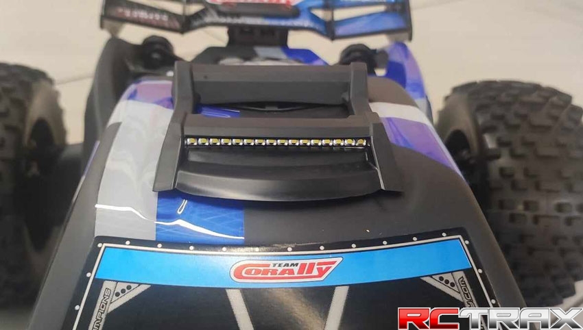 Wzmocnienie dachowy z panelem LED oświetlenie tuning KAGAMA, Punisher, Sketer i inne Team Corally 6796