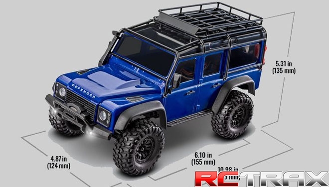 TRAXXAS TRX-4M RTR 1/18 Defender - orange + GRATIS