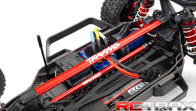 TRAXXAS 6730R usztywnienie podwozia RED