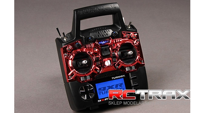 HK Turnigy 9XR Transmitter Custom Faceplate RED