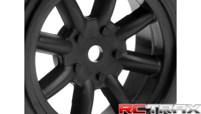VINTAGE 8 SPOKE WHEEL 26MM BLACK 0MM OFFSET