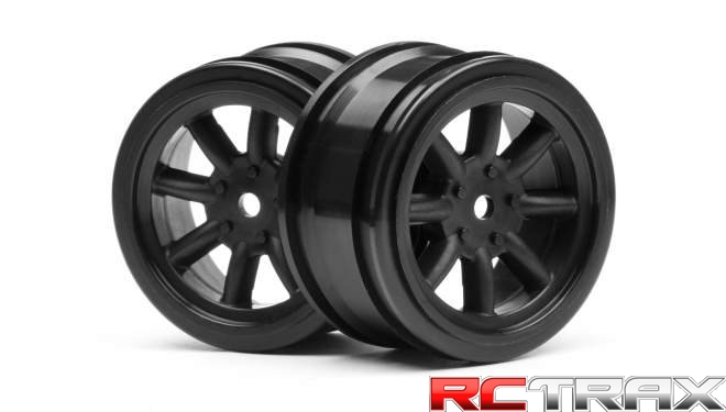 VINTAGE 8 SPOKE WHEEL 26MM BLACK 0MM OFFSET