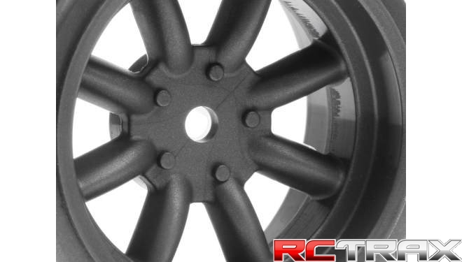 VINTAGE 8 SPOKE WHEEL 31mm GUNMETAL 6mm OFFSET