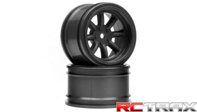 VINTAGE 8 SPOKE WHEEL 31mm GUNMETAL 6mm OFFSET
