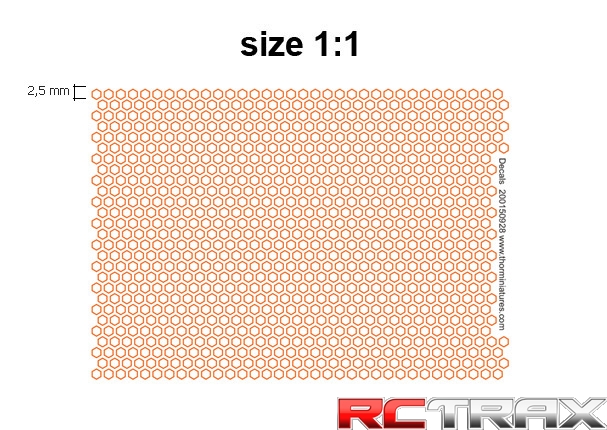 Hex Red Transfers / Decals Sheet / Kalkomania