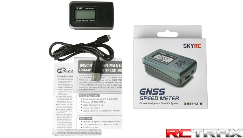 Wielofunkcyjny miernik osiągów do modeli RC SkyRC GPS GSM015 z wyświetlaczem