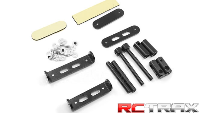 Xtra Speed 1/10 aluminiowe mocowanie bezsłupkowe Black