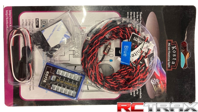 Xtra Speed 12 LED RC Car Flashing Light System For 1/10 1/8 oświetlenie LED