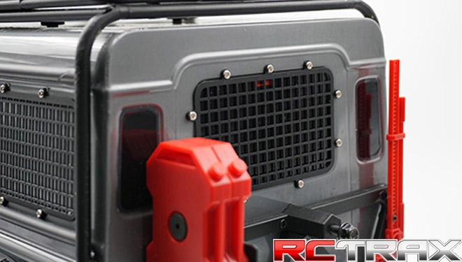 YEAH RACING 1:10 Metalowe osłony, kratki okien TRX-4