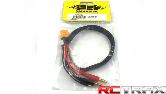 Przewód do ładowania Yeah Racing XT60 Charge Cable w/ 4mm Plugs 35cm