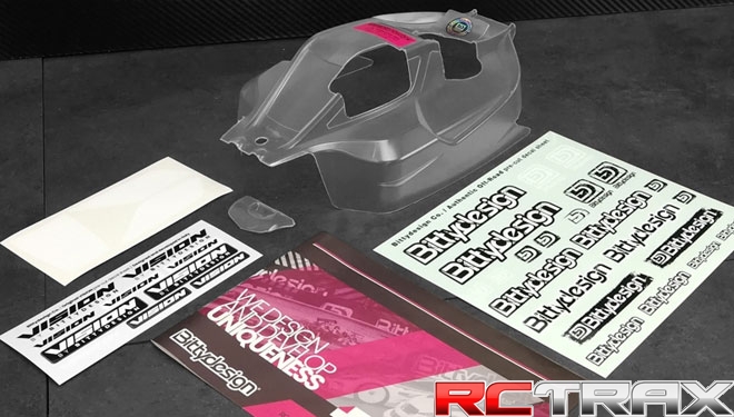 Karoseria buggy 1/8 Bittydesign VISION Body for Xray XB8 2020 wycięta pod NITRO