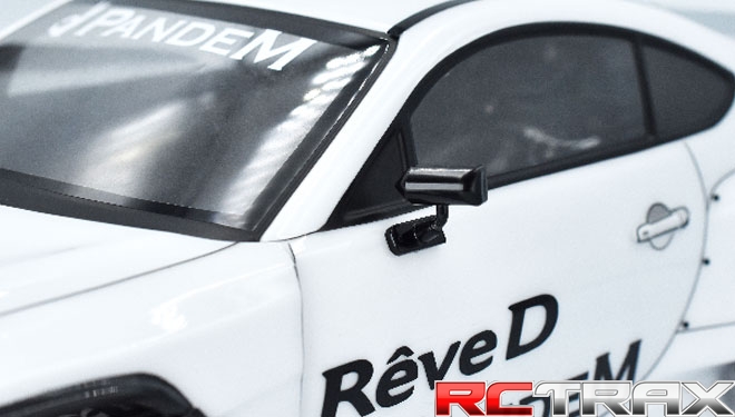 Lusterka Reve D FLEX GT Mirror Type-A (Black, Antenna / Mirror Sticker)