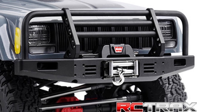 Zderzak przedni GRC Aluminum Front Bumper Set Black for Traxxas TRX-4, Axial SCX10, Carisma